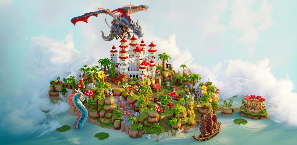 SKYBLOCK SPAWN - Redspire | 500x500