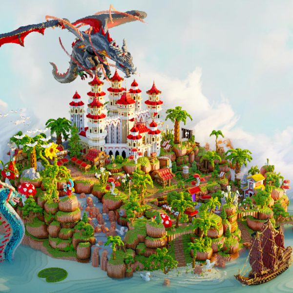 SKYBLOCK SPAWN - Redspire | 500x500