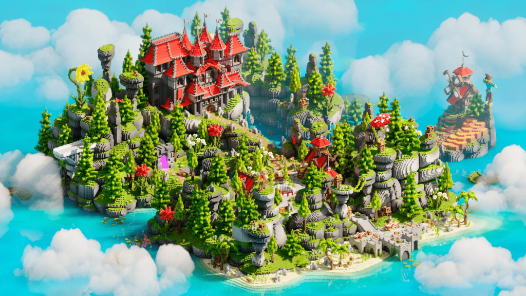 SKYBLOCK SPAWN - Duskhaven | 500x500