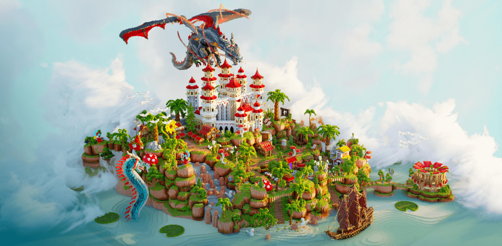 SKYBLOCK SPAWN - Redspire | 500x500